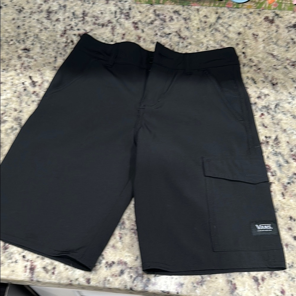 Vans Kids Black Cargo Shorts